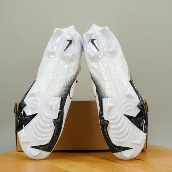Nike Vapor Edge Pro 360 Men's Size 13.5 Wide Football Cleats White Black NEW
