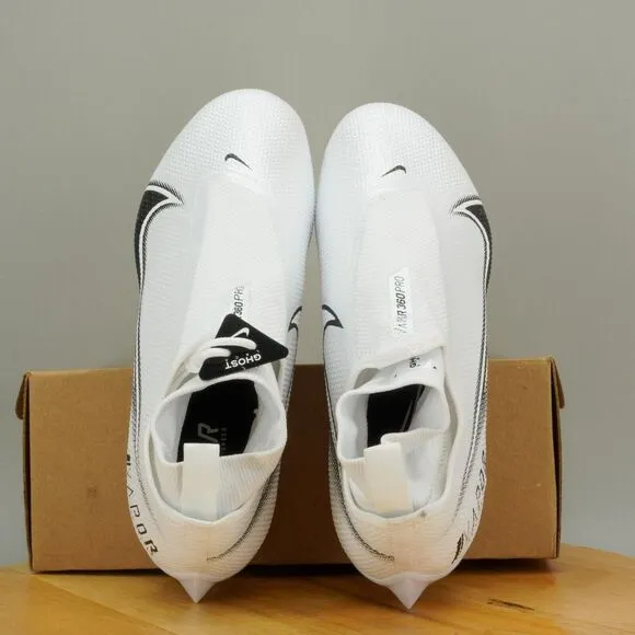 Nike Vapor Edge Pro 360 Men's Size 13.5 Wide Football Cleats White Black NEW