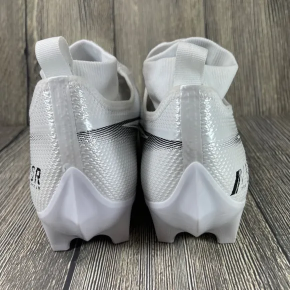 Nike Vapor Edge Pro 360 White/Black Football Cleats Sz 14 AO8277-100