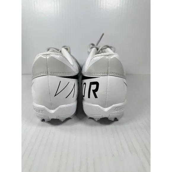 Nike Vapor Edge Shark Football Cleats Size 11.5 White/Black/Grey DQ5114-100 NEW