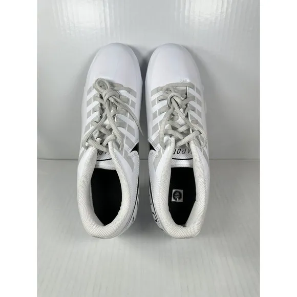 Nike Vapor Edge Shark Football Cleats Size 11.5 White/Black/Grey DQ5114-100 NEW