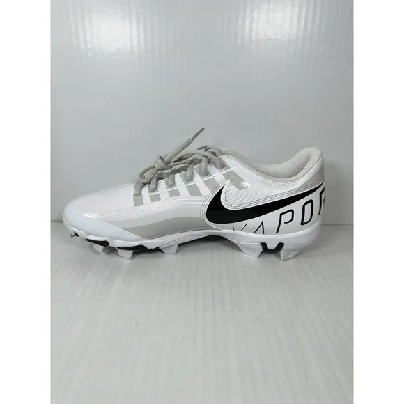 Nike Vapor Edge Shark Football Cleats Size 11.5 White/Black/Grey DQ5114-100 NEW