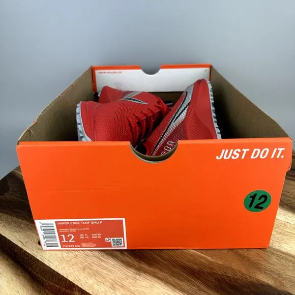 Nike Vapor Edge Turf Size 12 Ohio State PE Football Training Shoes CV1672-602
