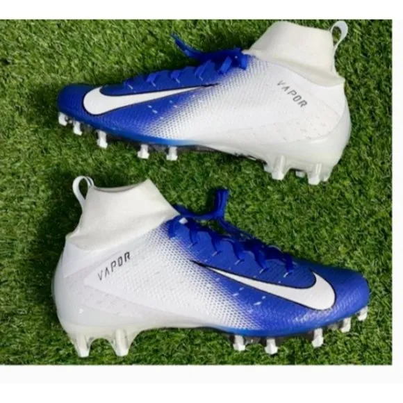 NIKE VAPOR UNTOUCHABLE 2 ELITE FOOTBALL CLEATS ROYAL/WHITE MEN'S Size 13 NEW