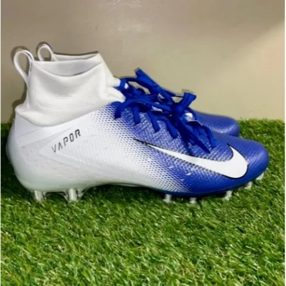 NIKE VAPOR UNTOUCHABLE 2 ELITE FOOTBALL CLEATS ROYAL/WHITE MEN'S Size 13 NEW