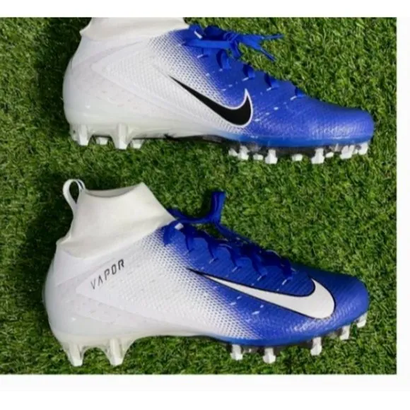 NIKE VAPOR UNTOUCHABLE 2 ELITE FOOTBALL CLEATS ROYAL/WHITE MEN'S Size 13 NEW