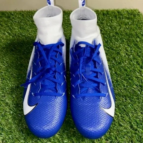 NIKE VAPOR UNTOUCHABLE 2 ELITE FOOTBALL CLEATS ROYAL/WHITE MEN'S Size 13 NEW