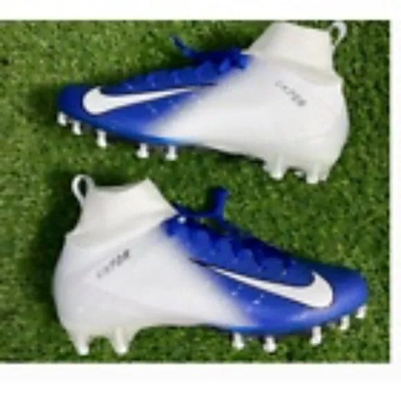 NIKE VAPOR UNTOUCHABLE 2 ELITE FOOTBALL CLEATS ROYAL/WHITE MEN'S Size 13 NEW
