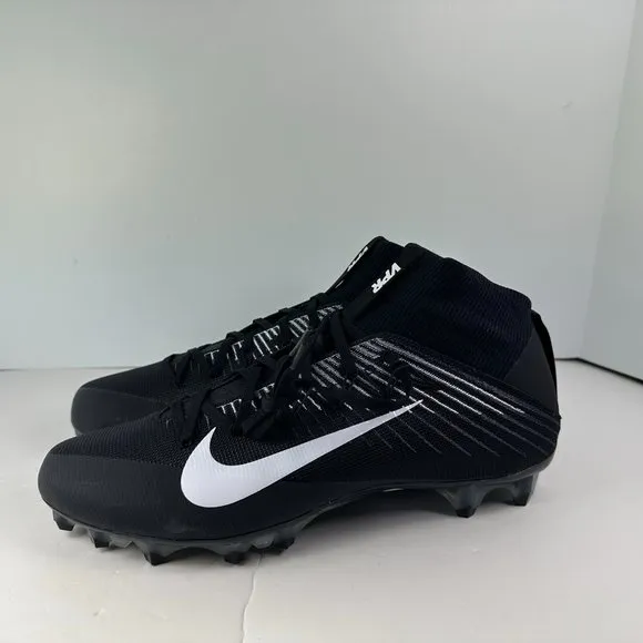 Nike Vapor Untouchable 2 Mens 13.5 Football Cleats Black 924113-001 NEW