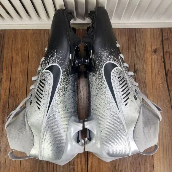 Nike Vapor Edge 360 Pro 2 Metallic Grey Football Cleats HF3454-003 Mens Size 13