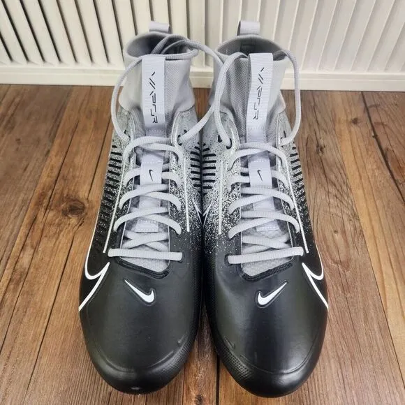 Nike Vapor Edge 360 Pro 2 Metallic Grey Football Cleats HF3454-003 Mens Size 13