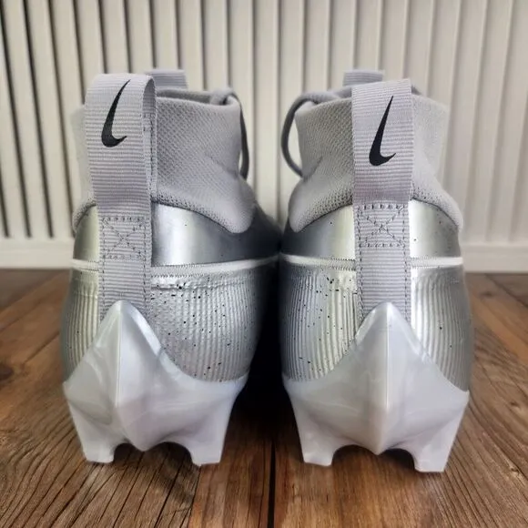 Nike Vapor Edge 360 Pro 2 Metallic Grey Football Cleats HF3454-003 Mens Size 13