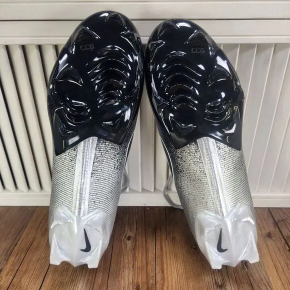 Nike Vapor Edge 360 Pro 2 Metallic Grey Football Cleats HF3454-003 Mens Size 13