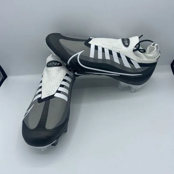Nike Vapor Edge Elite 360 Football Cleats DQ3558-001 Black White Size 8 NEW