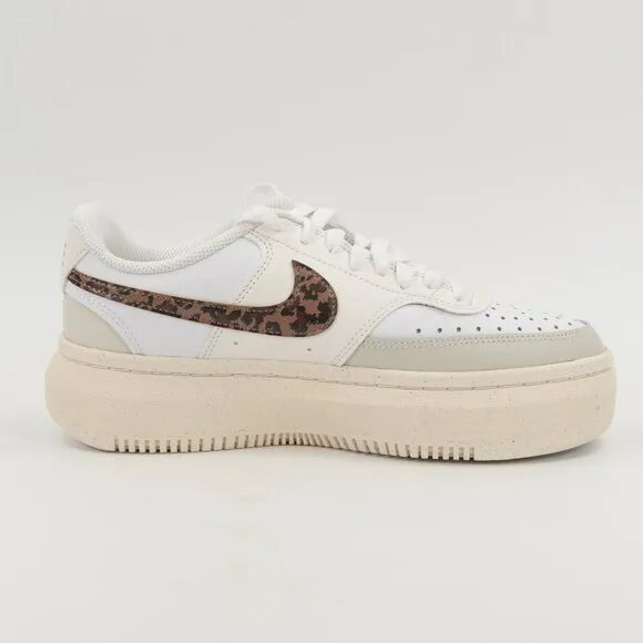 Nike Women's Court Vision Alta 'Leopard' DO2791-100 Platform Sneaker size 8.5