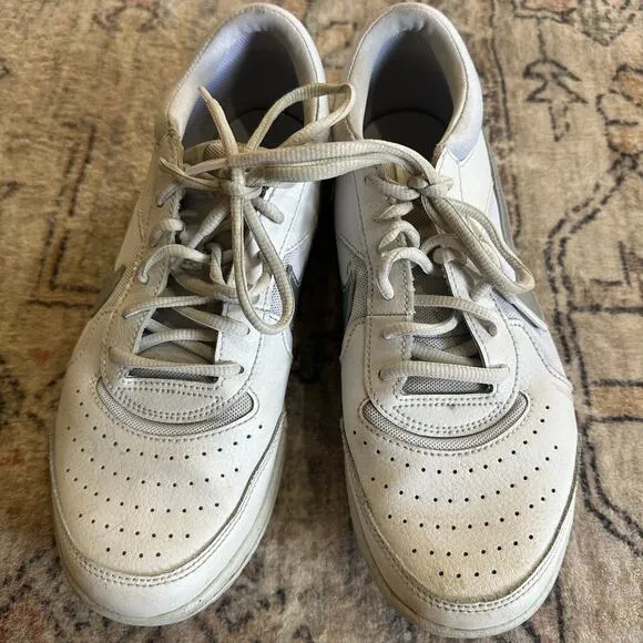 Nike Women's Zoom Court Lite 3 White &amp; Silver Tennis Shoes Women's Size 8.5