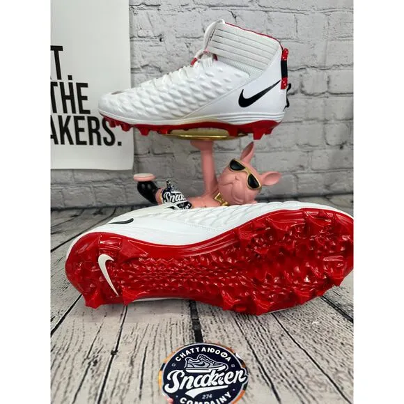 Nike x Ohio State PE Force Savage Pro 2 Football Cleats Shoes Mens 14 Red White