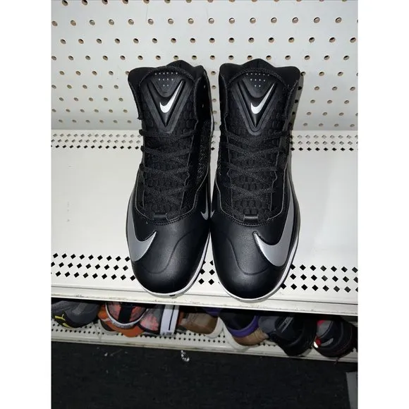 Nike Zoom Code Elite 3/4 TD Mens Football Cleats Size 11.5 Black Gray 603368-002