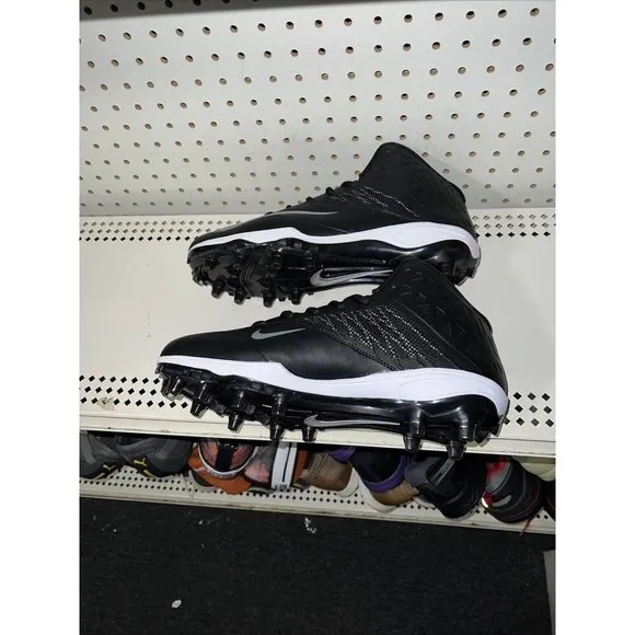 Nike Zoom Code Elite 3/4 TD Mens Football Cleats Size 11.5 Black Gray 603368-002