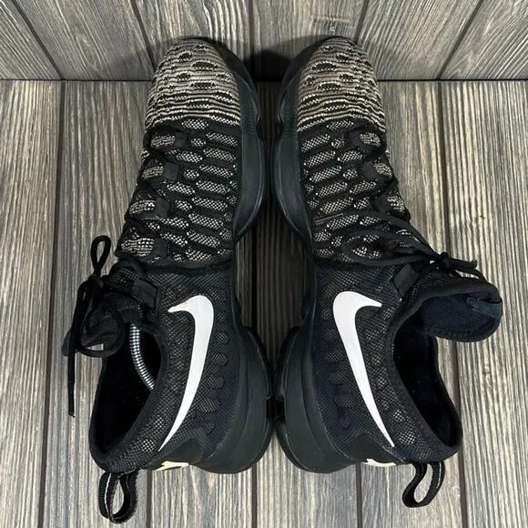 Nike Zoom KD 9 Oreo Black White Men Basketball Sneakers Shoes Sz 12 Court