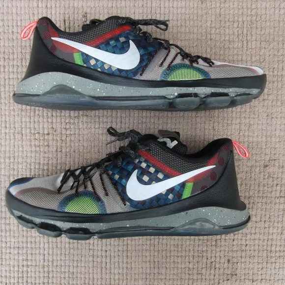 nike zoom kevin durant KD8 VIII SE what the multicolor basketball shoes size 11
