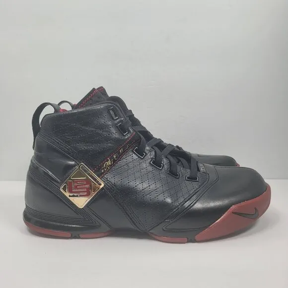 Nike Zoom LeBron 5 2007 Men's Black Varsity Crimson Shoes 317253-001 US Size 11