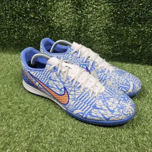 Nike Zoom Mercurial Vapor 15 Academy CR7 IC Azulejo Blue Soccer Shoes Mens 12
