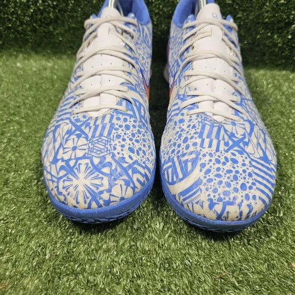 Nike Zoom Mercurial Vapor 15 Academy CR7 IC Azulejo Blue Soccer Shoes Mens 12
