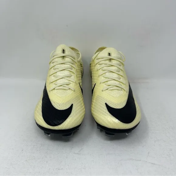 Nike Zoom Mercurial Vapor 15 Elite FG Soccer Cleats Yellow Black Size 4