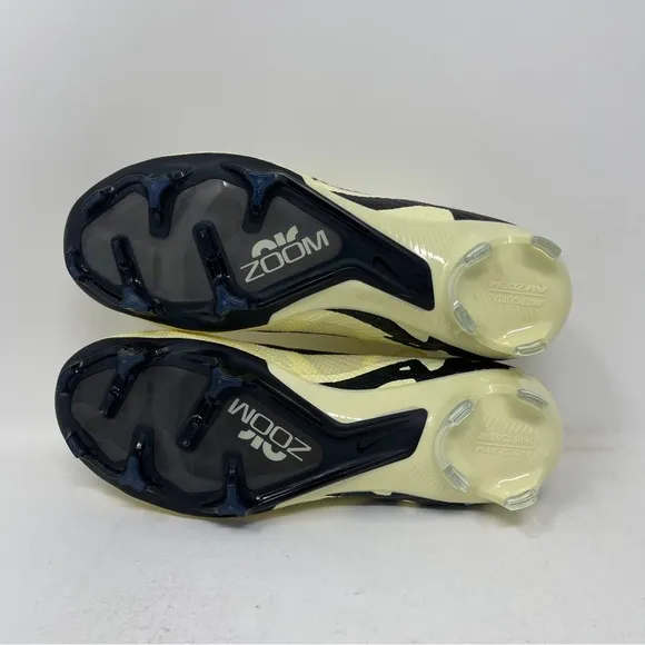 Nike Zoom Mercurial Vapor 15 Elite FG Soccer Cleats Yellow Black Size 4