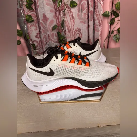 Nike Zoom Pegasus 37 Cleveland Browns Running Shoes CZ5437-100-Men’s Size 6.5