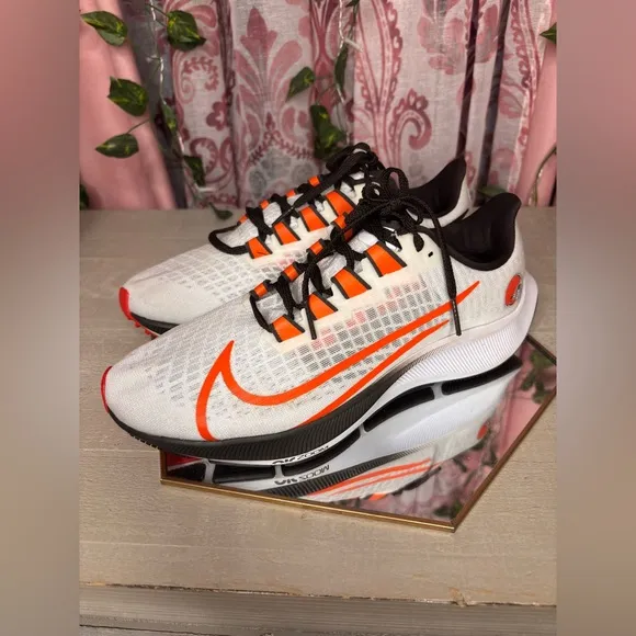 Nike Zoom Pegasus 37 Cleveland Browns Running Shoes CZ5437-100-Men’s Size 6.5