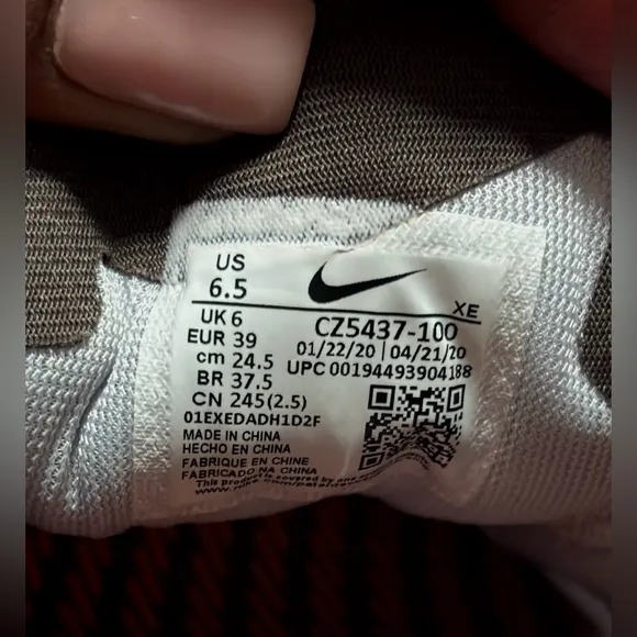 Nike Zoom Pegasus 37 Cleveland Browns Running Shoes CZ5437-100-Men’s Size 6.5