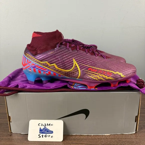 Nike Zoom Superfly 9 Elite FG KM ‘Mbappe' Soccer Shoes DO9342-694 Men’s Size 13