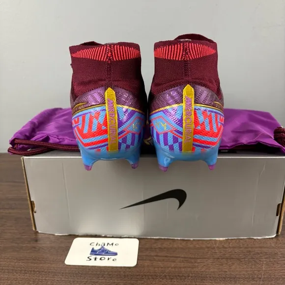 Nike Zoom Superfly 9 Elite FG KM ‘Mbappe' Soccer Shoes DO9342-694 Men’s Size 13