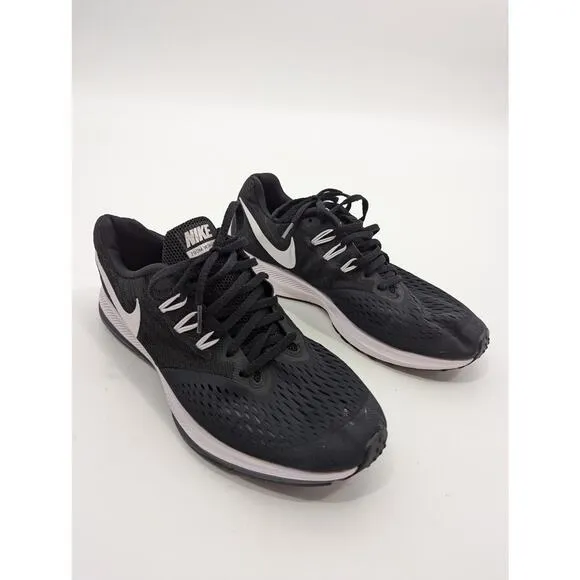 Nike Zoom Winflo 4 Marathon Running Shoes Sneakers Size 10 Black 898466