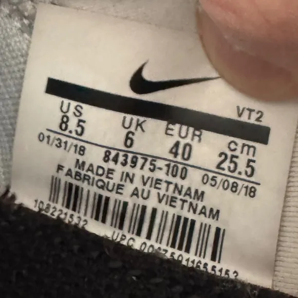 Nike Zoom Woman Lady Female 8.5 Men 7 Unisex Running Shoes Weights Gym E…