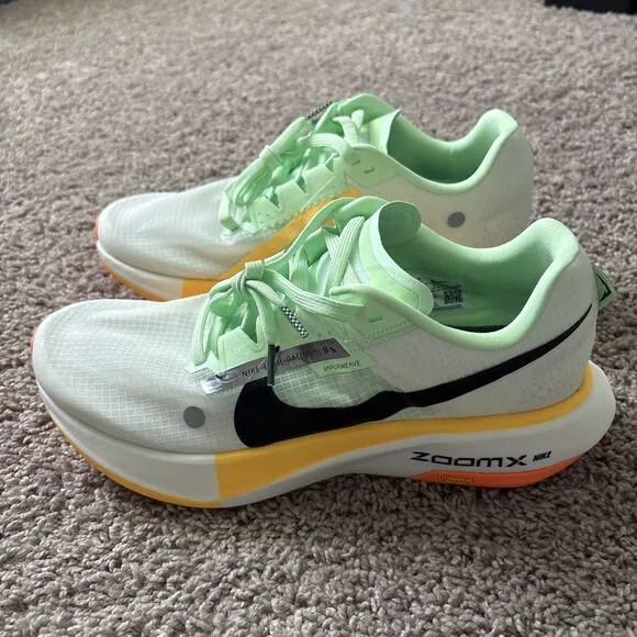 Nike ZoomX Ultrafly Trail Men's Size 11.5 White Green Orange Shoes DX1978-102