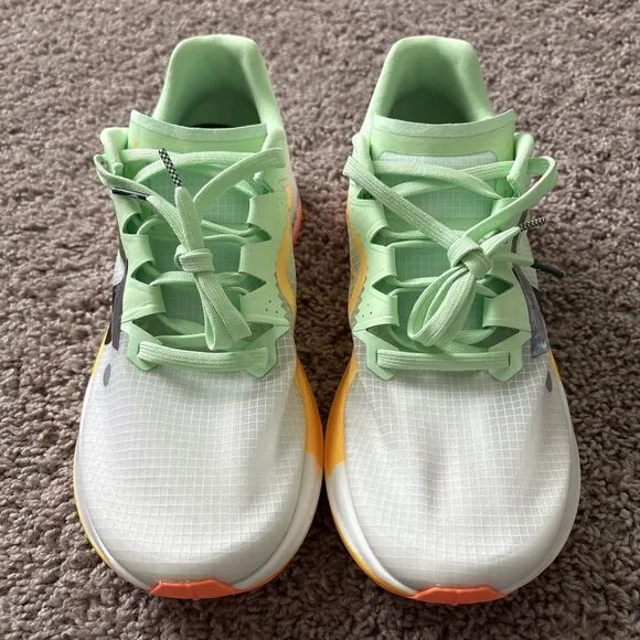 Nike ZoomX Ultrafly Trail Men's Size 11.5 White Green Orange Shoes DX1978-102
