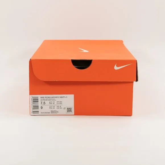 Nike ZoomX Vaporfly NEXT% 3 Football Grey DV4129-006 size 7.5 Men / 9 Women