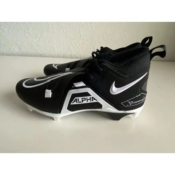 Nike Alpha Menace Pro 3 Mid Football Cleats Men's Black Size 12 CT6649-001