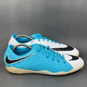 Nike Hypervenom Phelon III IC Soccer Shoes Sky Blue White Black men’s size 12