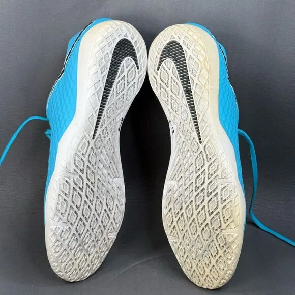 Nike Hypervenom Phelon III IC Soccer Shoes Sky Blue White Black men’s size 12