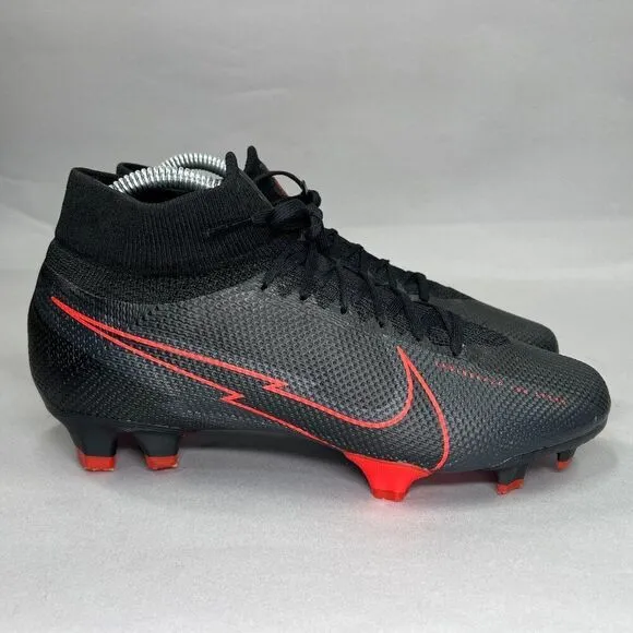 Nike Men's Size 7 Mercurial Superfly 7 Pro FG &quot;Bred&quot; Soccer Cleats