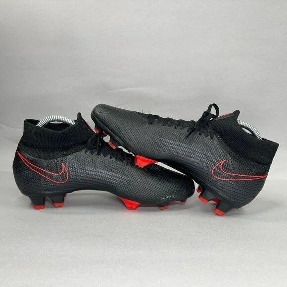 Nike Men's Size 7 Mercurial Superfly 7 Pro FG &quot;Bred&quot; Soccer Cleats