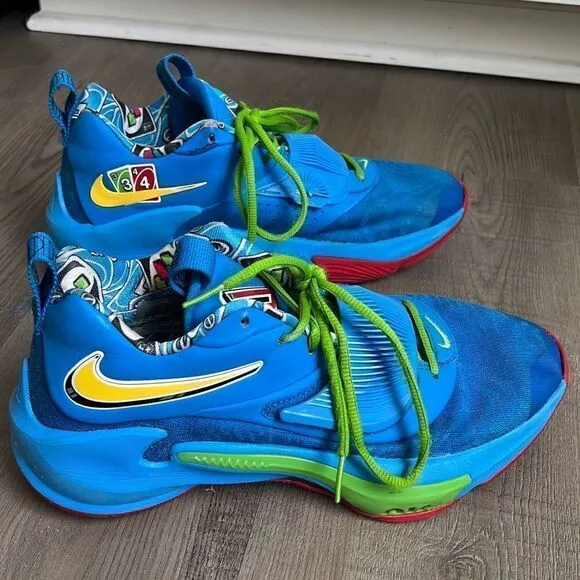Nike Zoom Freak 3 NRG UNO Blue Green Athletic Shoes Sneakers Men’s 8.5