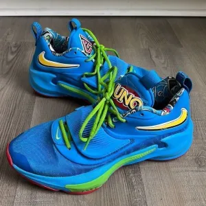 Nike Zoom Freak 3 NRG UNO Blue Green Athletic Shoes Sneakers Men’s 8.5