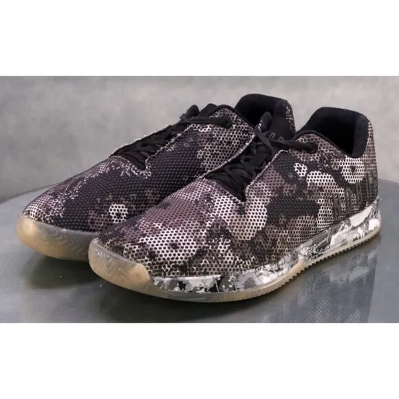 No Bull Court Outwork Men's Trainer Shoes Size 9 Tie Dye Floral Gray Black