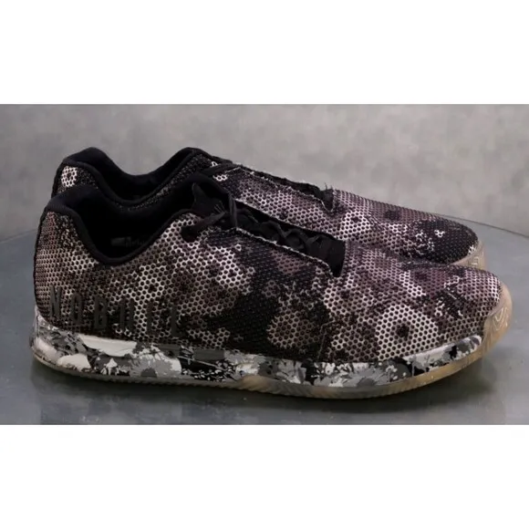 No Bull Court Outwork Men's Trainer Shoes Size 9 Tie Dye Floral Gray Black