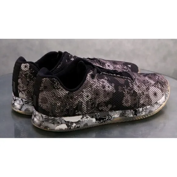 No Bull Court Outwork Men's Trainer Shoes Size 9 Tie Dye Floral Gray Black